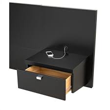 This set of plans is for a king size mattress. Bowery Hill King Platform Storage Bed With Floating Headboard In Black Bh 437330 265284