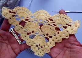 Gelin Supurgesi Tasarim Sal Tig Ornegi Nazarca Com Krose Orgu Desenleri Tig Isleri