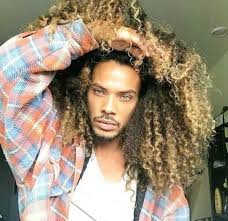 Long Black And Blonde Hair Men Wild Curl S Long Curly Hair Men Curly Hair Styles Super Curly Hair
