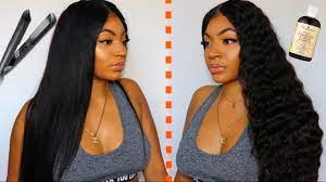 The color can be changed by bleaching or dying. Sis I Straighten This Curly Hair But When I Wet It Wtf Youtube