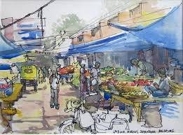How to draw scenery app will teach you how to draw step by step! Bangalore Sketch Away Travels With My Sketchbook