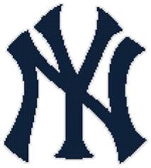 New counted cross stitch patterns to print online, thousands of designs to choose from. Counted Cross Stitch Pattern New York Yankees Logo The Cross Stitch Guy
