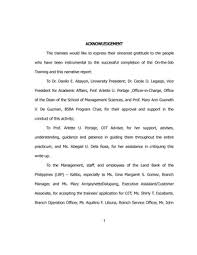 Application letter for work immersion tvl student. Narrative Landbank 2nd Draft Studocu