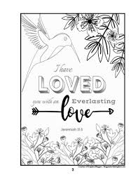 Free scripture coloring pages verses about love, great for vacation bible school, children's church and family takehomes. Christian Adult Coloring Book Nursing Home Ministry Resources