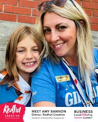 A big THANK YOU to Amy Bannon, owner of Redhot Creative for sponsoring a  Student Scholarship for the sold-out 2025 Business LeadHERship Summit for  Women