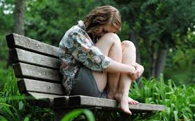 Owl looking with only one eye. Women Model Brunette Long Hair Women Outdoors Bench Sitting Nature Trees Shorts Blouses Barefoot Sad Looking Down Hd Wallpapers Desktop And Mobile Images Photos