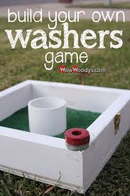 The distance from the cup centers is 25 feet. Build Your Own Washers Game