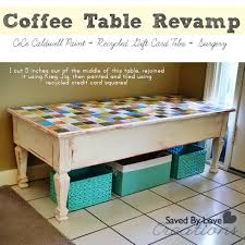 After painting our new upcycled coffee tables, i also painted the mirror in our entry, an old window, my upcycled elephant, the top of a dresser, and even a couple small canvases, which essentially turned them into mini chalkboards. Coffee Table Revamp With Cece Caldwell Paint Recycled Gift Cards