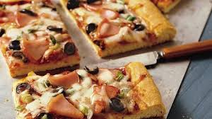 Bisquick Pizza Dough Recipe No Yeast Thick Crust Pizza Recipe Food Recipes Bisquick Bisquick Recipes
