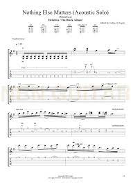 Nothing else matters tab by sungha jung with free online tab player. Nothing Else Matters Acoustic Solo Sheet Music Tabs Nbn Guitar