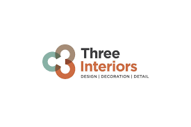 Three Interiors Interior Design Company Logo Case Study Interior Designer Logo Branding Design Logo Logo Design