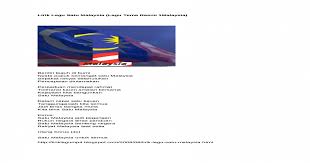Fri, 16 oct 2020 08:27:15 +0000. Lirik Lagu Satu Malaysia