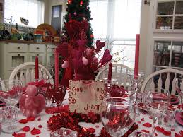 Mesmerizing Dining Table Valentines Day Decorations Ideas With Sprinkling Ros Valentine Day Table Decorations Valentine Table Decorations Valentine Decorations