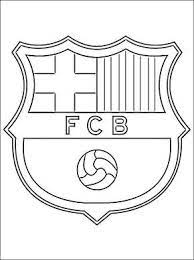 Coloring page with logo of barcelona football club. Barcelona Fc Drawing