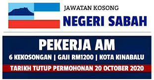 Jawatan kosong 2020 (kerajaan & swasta). Kerja Kosong Di Sabah