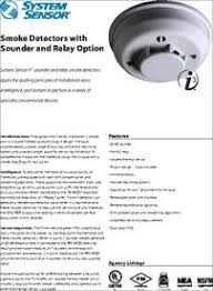 4wtar B Datasheet Smoke Detectors With Sounder And Relay Option