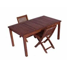 Classic Kids 3 Piece Teak Table And Folding Chair Set By Jazty 399 95 Kids Outdoor Furniture Table Chair Set C Kids Table Chair Set Teak Table Teak Chairs