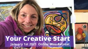 Hi FaceBook Friends, I've got this neat thing happening tomorrow--a 90  minute creativity retreat. I'll set up a good feeling creative space and  lead you through a couple of prompts before you
