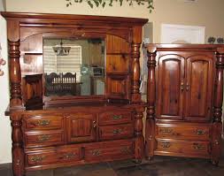 Stunning 6 Piece Queen Size Bedroom Wood Furniture Set Mirror Dresser Headboard Singer Countr Country Bedroom Furniture Bedroom Furniture Sets Furniture Sets