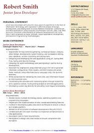 Looking for real react developer resume to edit in word, improve your cv and get hired fast? Junior Java Developer Resume Samples Qwikresume