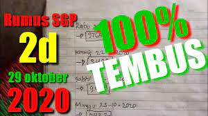 Maybe you would like to learn more about one of these? Rumus Sgp Jitu Ampuh 100 Oktober 2020 Youtube
