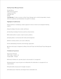 A project manager is responsible for planning, overseeing and leading projects from ideation through to completion. Banking Project Manager Resume Templates At Allbusinesstemplates Com