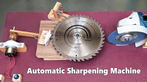 How To Make An Automatic Saw Blade Sharpening Machine At Home Blade Sharpening Saw Blade Circular Saw Blades