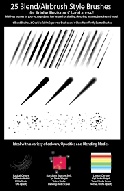 Easy hair brushes for adobe illustrator. 25 Blend Airbrush Style Brushes For Illustrator By Chewedkandi On Deviantart