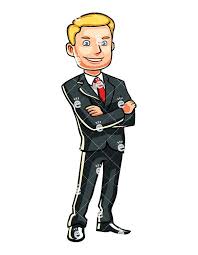 Arms crossed stock photos and images. Businessman With Arms Crossed Over Chest Cartoon Vector Clipart Friendlystock Man Standing Business Man Arms Crossed