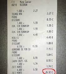 Serie si numar bon fiscal in engleza. Bon Fiscal Billa 1 Ziarexclusiv