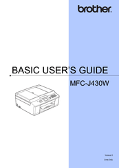 This download only includes the printer and scanner (wia and/or twain) drivers, optimized for usb or parallel interface. Brother Mfc J430w Manuals Manualslib