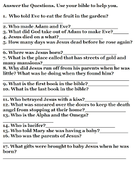 Before you attempt to answer the questions below you should read these chapters in the bible and answer the questions at the end of each chapter found at the website www.doinggood.org. Free Printable Bible Quiz Questions And Answers Printable Bible