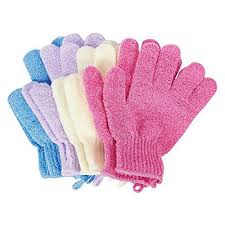 4 Pair Exfoliating Gloves Shower And Bath Exfoliator Sp Body Scrubber
