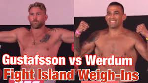 Pagesmediatv & moviestv networkespn deportesvideoswerdum vs. Ufc Fight Island 3 Weigh Ins Fabricio Werdum Vs Alexander Gustafsson Youtube