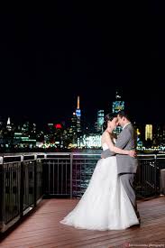 manhattan skyline at a chart house wedding in may