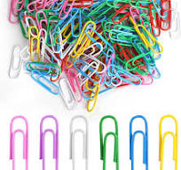 500PCS Paper Clips Medium 33 Mm/1.3Inch Colored Paper Clips Assorted