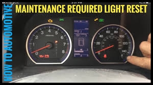 How To Reset The Maintenance Light On A 2007 2012 Honda Cr V Youtube