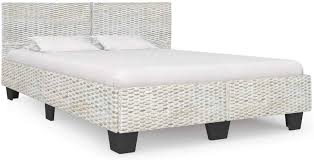 Legno che deriva dalla pianta presente nelle foreste tropicali africane una testata letto in legno wengè sposa perfettamente lo stile etnico riportando alla magica atmosfera dei paesi lontani. Festnight Struttura Letto Madrimoniale In Rattan Naturale Giroletto Matrimoniale In Rattan Telaio Letto Matrimoniale Letto Madrimoniale In Rattan E Legno Letto In Rattan 140x200 160x200 180x200 Cm Casa E Cucina Strutture Letto Aaaid Org