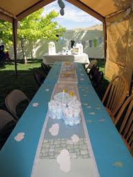 Rainy Day Boy Baby Shower Outdoor Tent Set Up Cha De Bebe