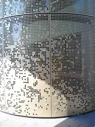 Sparkasse Krefeld Metallfassade Lochblech Stahlbau