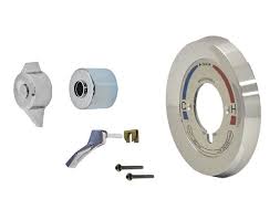 The handle is crafted with plastic for durability and comes in a chrome finish for aesthetics. Trim Kit For Symmons Bp Series Tub Shower Valves With Integral Diverter Volume Control Chrome