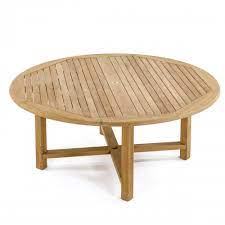 Create a backyard oasis with a teak outdoor dining table. 6 Ft Round Buckingham Teak Dining Table Westminster Teak