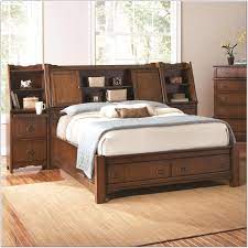 King Storage Bed With Bookcase Headboard Bedroom Furniture Inspiration Bookcase Headboard Ashley Furniture Bedroom
