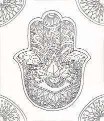 Push pack to pdf button and download pdf coloring. Mandala Hamsa Hand Coloring Pages Novocom Top