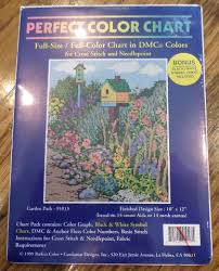 Perfect Color Chart Garden Cross Stitch And Needlepoint Kit New Sealed