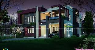 Stunning Luxury Contemporary House With 5 Bedrooms Kerala House Design Contemporary House House
