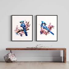 Downy Woodpecker Art, Set of 2 Watercolor Art Print, Downy Woodpecker  Painting Wall Art Decor, Original Artwork by Artist