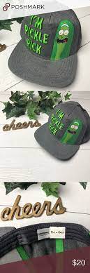 Rick Morty I M Pickle Rick Gray Snapback Grey Snapback Rick And Morty Accessories Rick And Morty