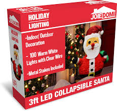 Check spelling or type a new query. Christmas Event Decoration Christmas Eve Night Decor Joiedomi 3ft Tinsel Collapsible Led Yard Light For Christmas Outdoor Yard Garden Decorations Santa Home Kitchen Outdoor Holiday Decor Fcteutonia05 De