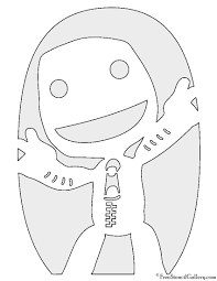 Little Big Planet Sackboy Stencil Free Stencils Little Big Planet Free Stencils Printables